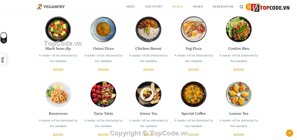Website Template,Template Web,Template Web HTML5,Template,template web đặt bàn nhà hàng