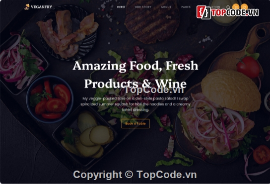 Website Template,Template Web,Template Web HTML5,Template,template web đặt bàn nhà hàng