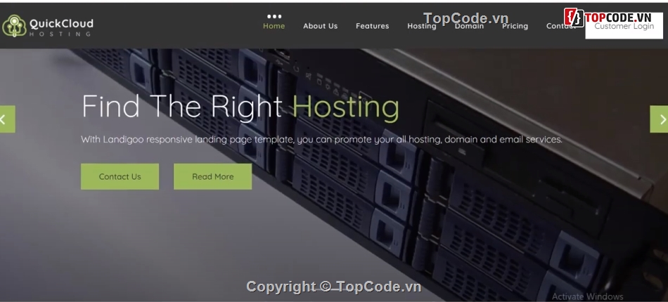 Website giới thiệu tên miền,Web giới thiệu hosting,Template Web domain,Template web dịch vụ máy chủ