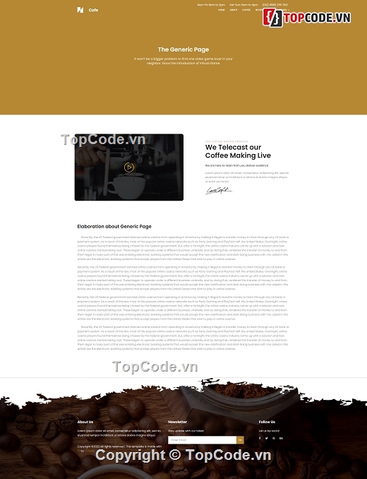 Template đặt coffee,Template web đặt coffee,Template kinh doanh coffee,Template web giới thiệu coffee