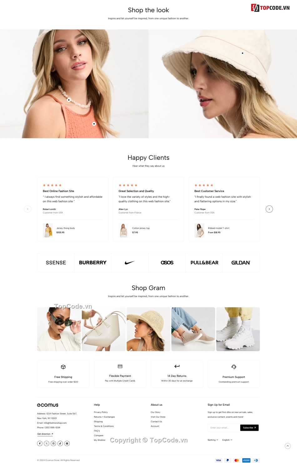 Thời trang,Template,web thương mại điện tử,website thương mại điện tử