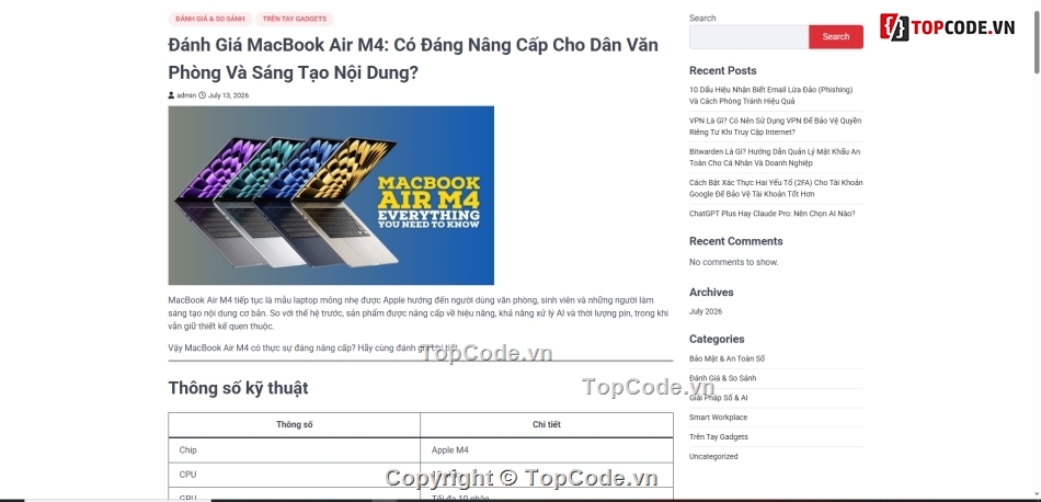 wordpress,web blog,review,web affiliate,viết báo,WordPress Blog Theme