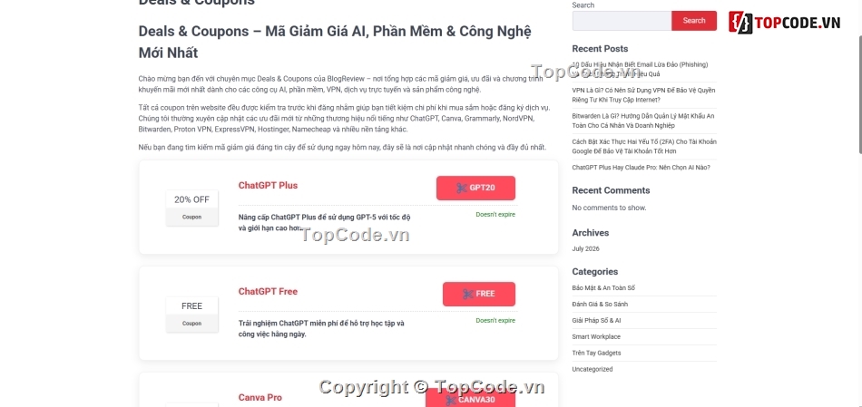 wordpress,web blog,review,web affiliate,viết báo,WordPress Blog Theme