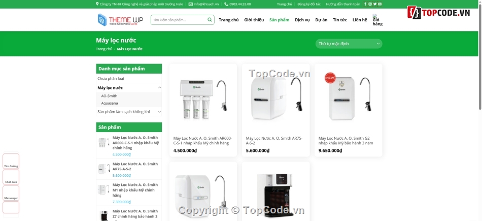 theme WordPress bán máy lọc khí,giao diện bán thiết bị lọc không khí,theme WordPress chuẩn SEO  giao diện WordPress đẹp
