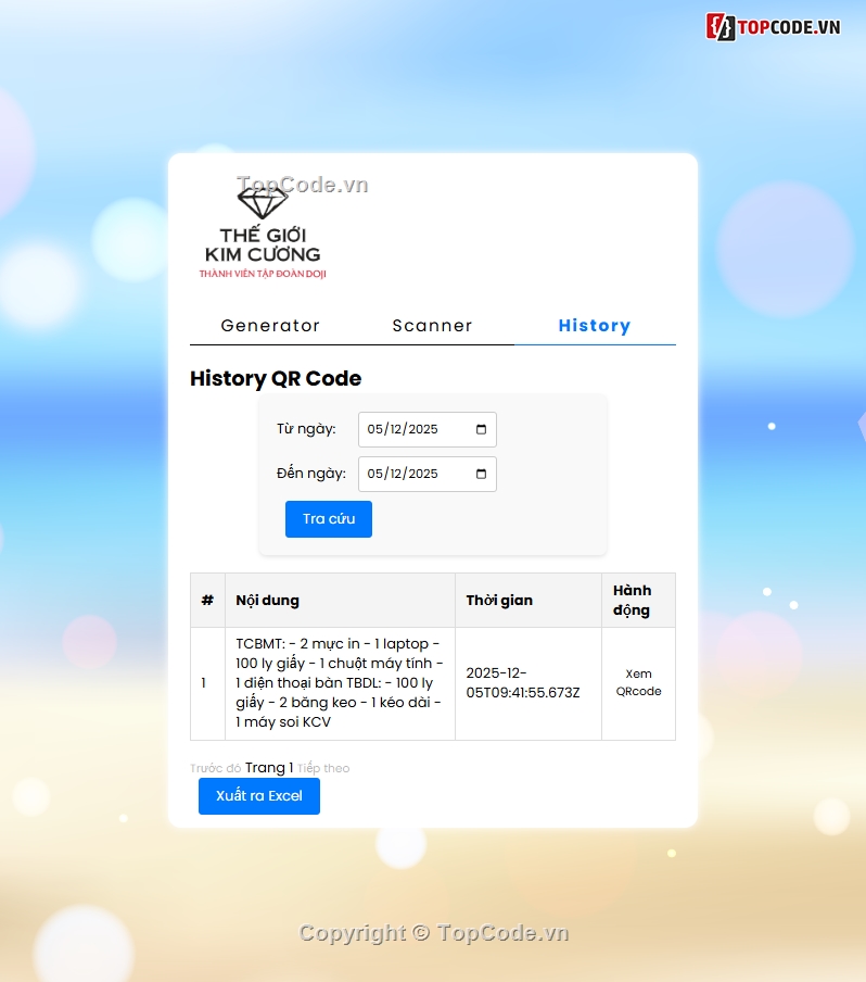 Tools tạo mã QRCode,Website tạo mã QRCode,Tools tạo mã vạch QR code,Tools xem lịch sử tạo QR code,Tools tạo và download QRCode