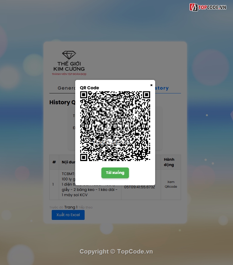 Tools tạo mã QRCode,Website tạo mã QRCode,Tools tạo mã vạch QR code,Tools xem lịch sử tạo QR code,Tools tạo và download QRCode