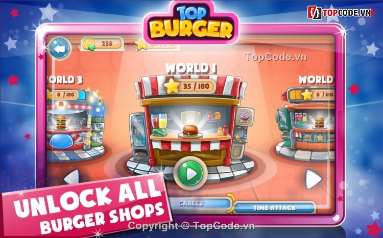 Top Burger Chef,Source code game,Cooking Story,Top Burger