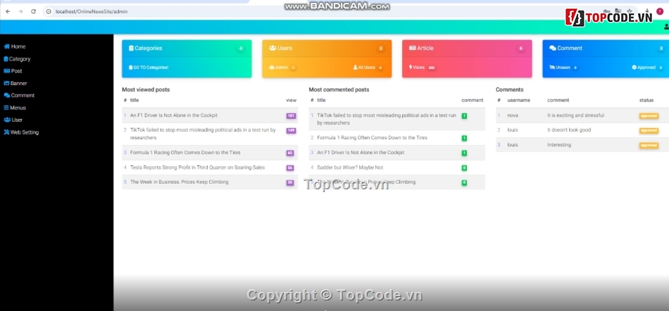 Trang web tin tức,Web tin tức,Website tin tức,code tin tức,đọc tin tức