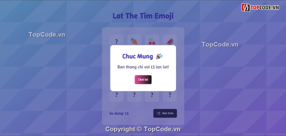 trò chơi,game,game web,Luyện trí nhớ,game trí nhớ