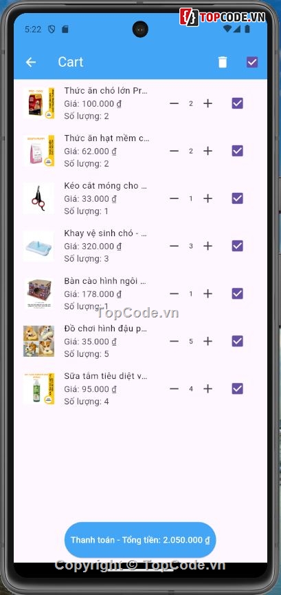 Đồ án,App,Flutter,Bán hàng