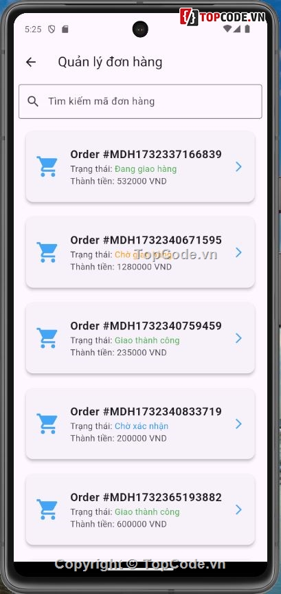 Đồ án,App,Flutter,Bán hàng