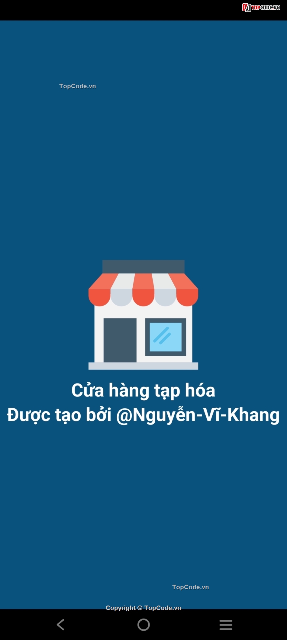 Ứng dụng,code cửa hàng,Cửa hàng tạp hóa,android cửa hàng tạp hóa