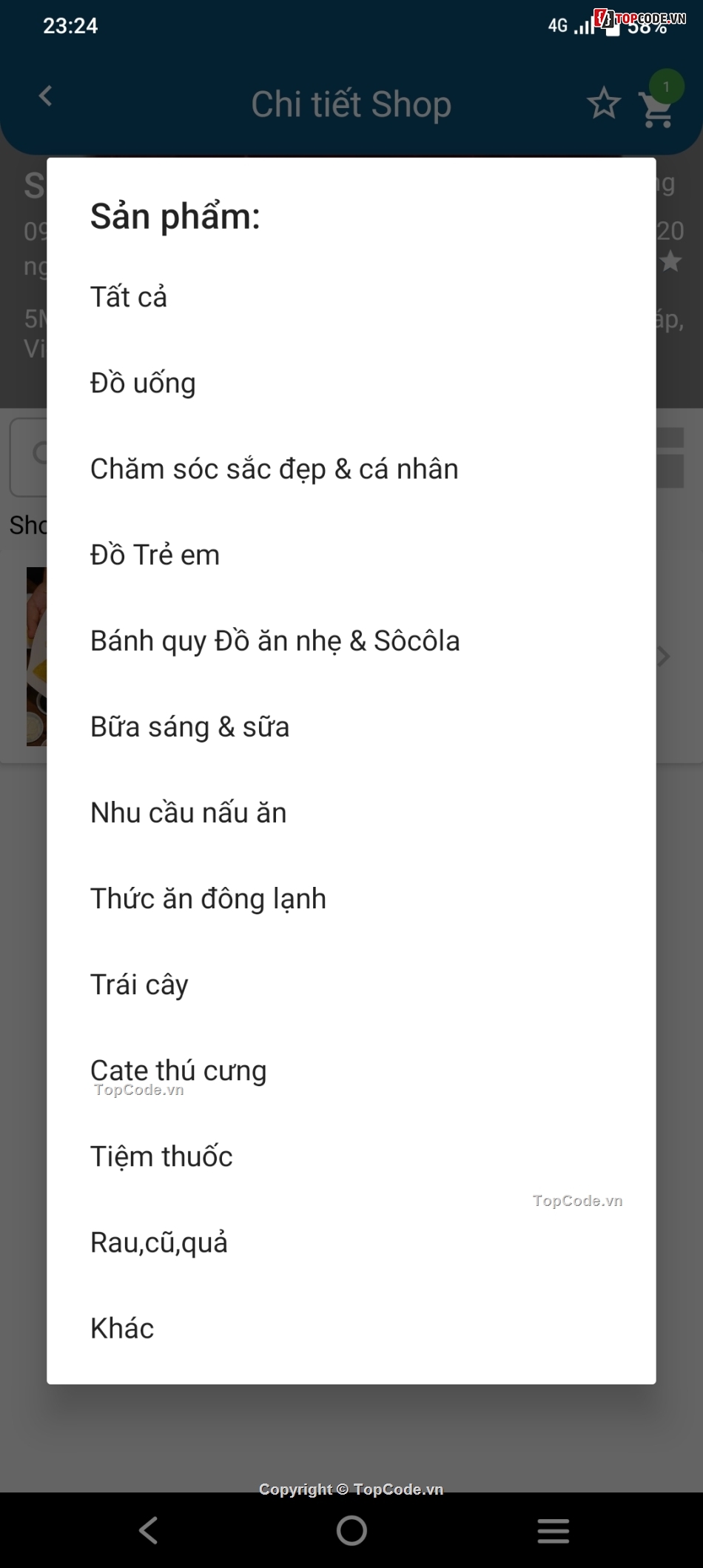 Ứng dụng,code cửa hàng,Cửa hàng tạp hóa,android cửa hàng tạp hóa