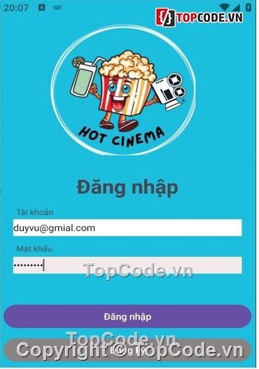 Ứng dụng đặt vé xem phim,Java,Koltin,Android Studio,FireBase