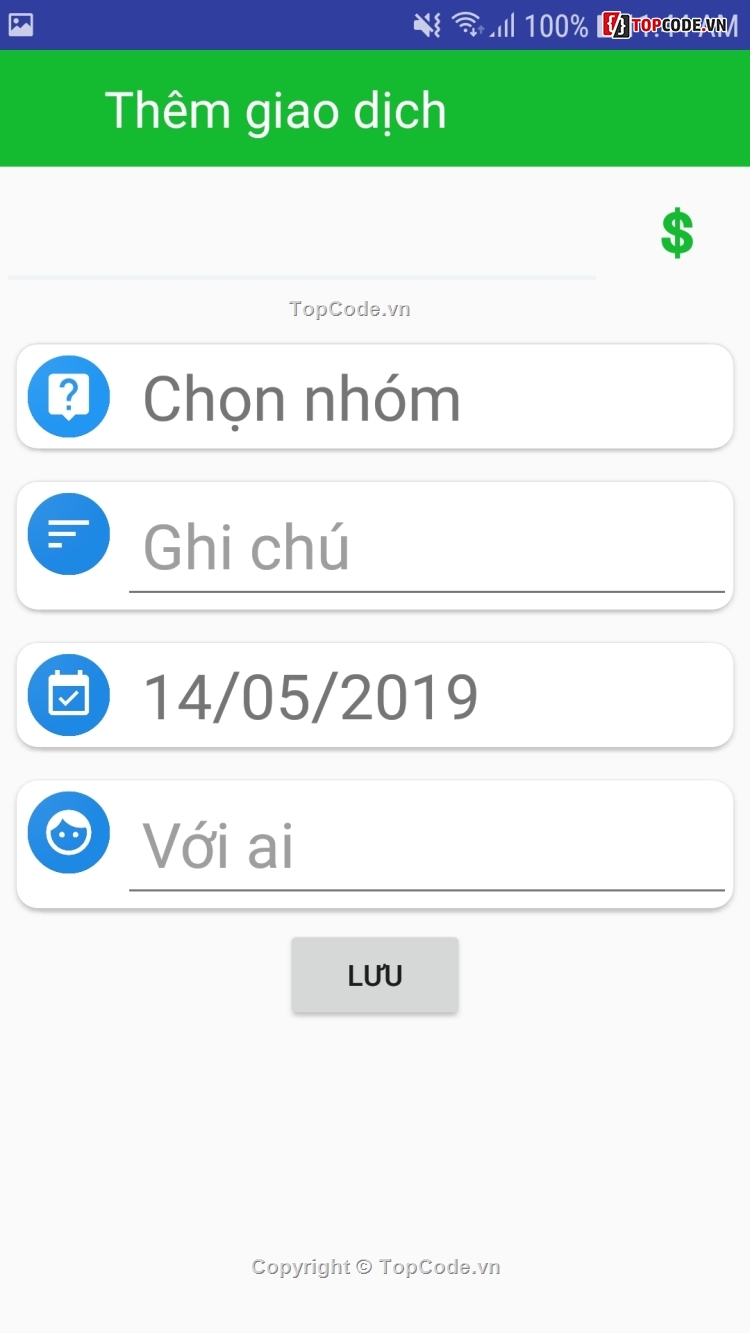 Quản Lý Chi Tiêu,Quản lý chi tiêu,Note Quản Lý Chi Tiêu