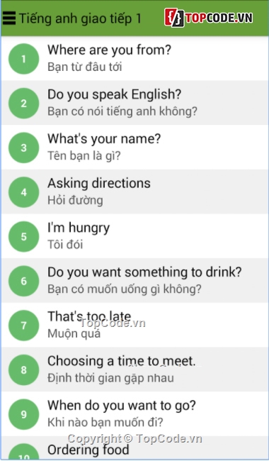 code học tiếng anh trên android,Ứng dụng học tiếng anh,Học tiếng anh giao tiếp,tiếng anh giao tiếp
