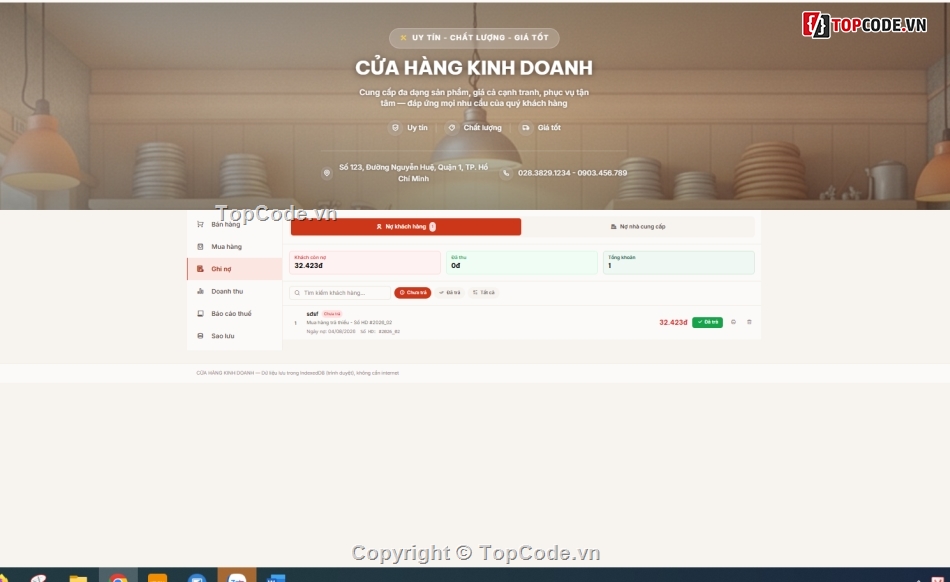 Bán hàng,Hộ kinh doanh,Quản lý kinh doanh