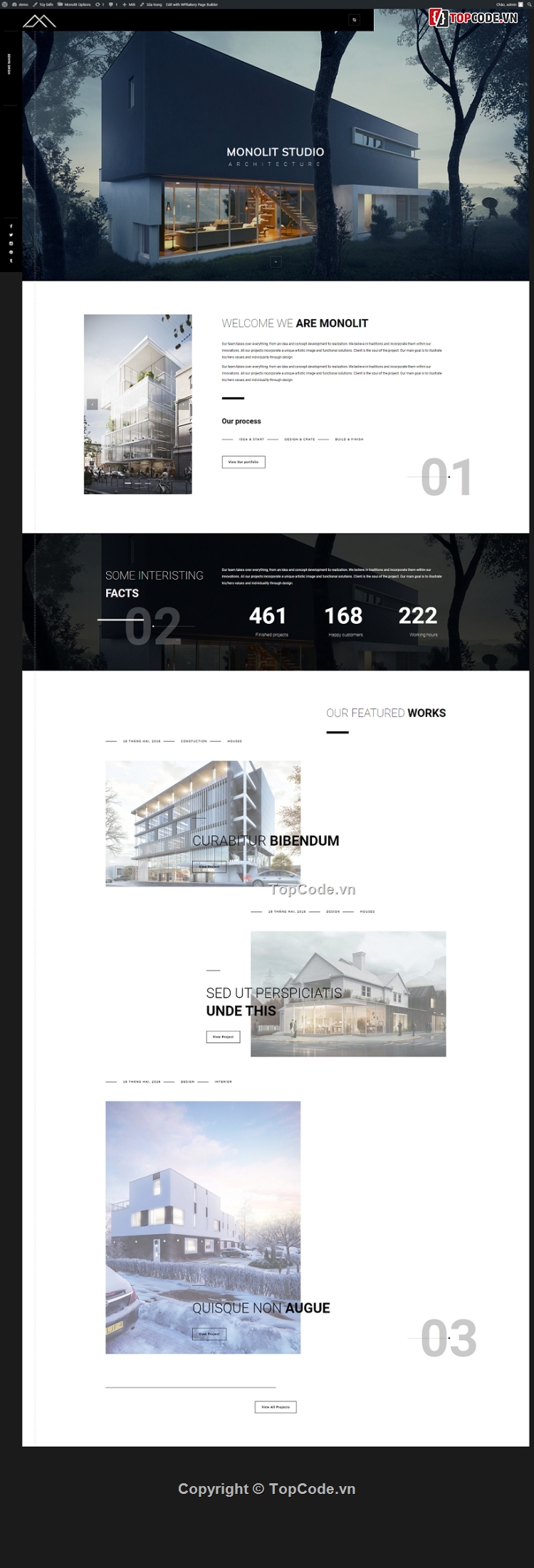 V1.9.4 Monolit – Responsive Architecture WordPress Theme