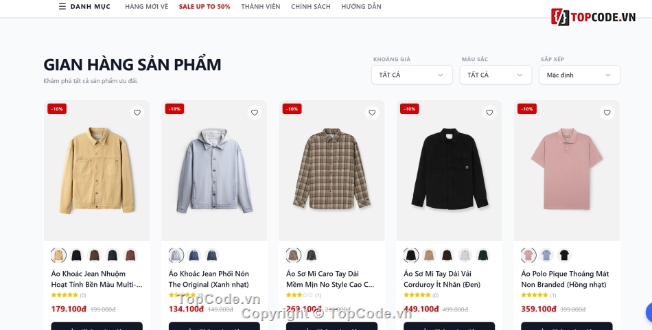 ReactJS,NodeJS,Website bán quần áo,VNPAY,Google Authentication,E-commerce