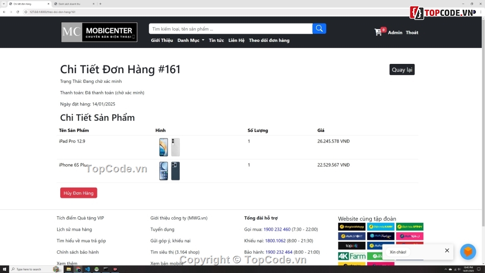 web bán điện thoại,website bán hàng,sharecode web php mysql