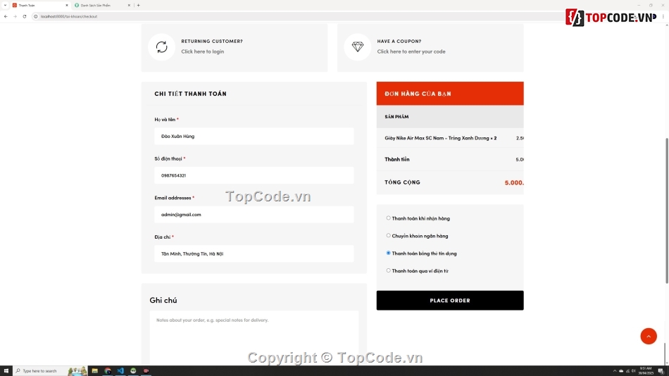 web bán giày,website php mysql,website ban hàng đẹp,đầy đủ chức năng