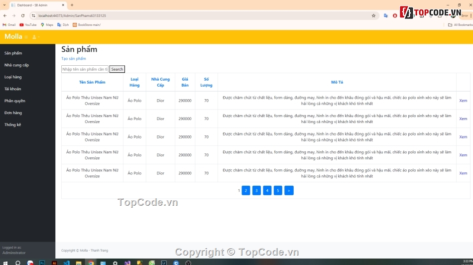 Web thời trang,Web bán hàng,quần áo,bán hàng thời trang,full chức năng bán hàng