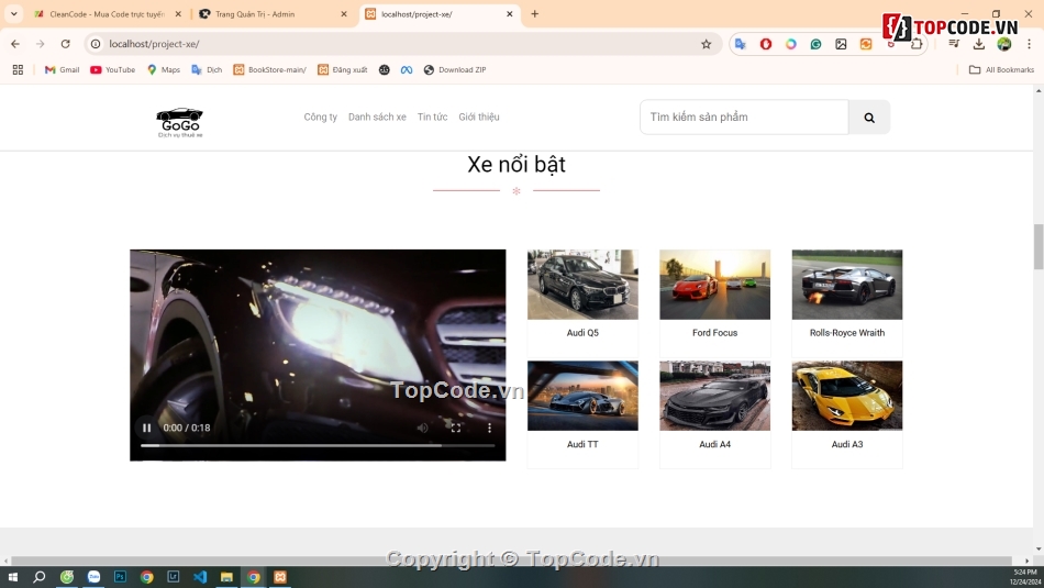 Web cho thuê xe,lái xe,thuê xe,lái xe ô tô,Web Showroom ô tô,code web thuê xe