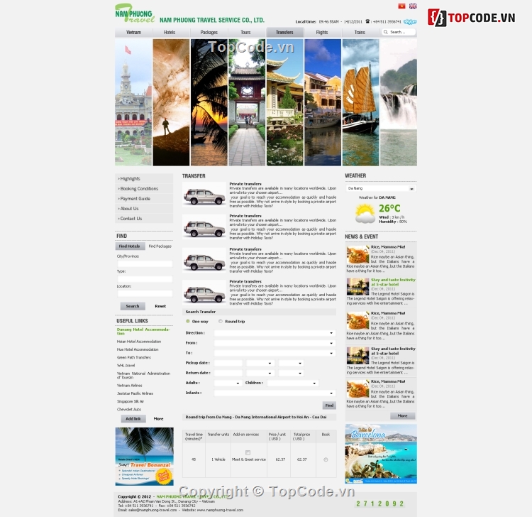 website giới thiệu công ty du lịch,web công ty du lịch,Tour du lịch,Đặt chuyến du lịch,đặt vé du lịch,web đặt Tour du lịch