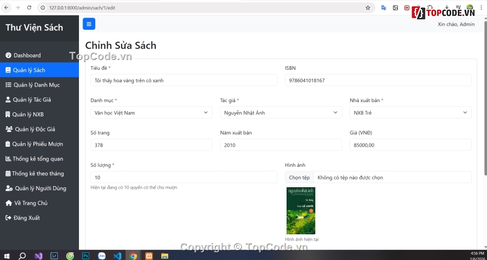 đồ án laravel,đồ án bán sách,Quản lý sách,mượn trả sách,quản lý thư viện