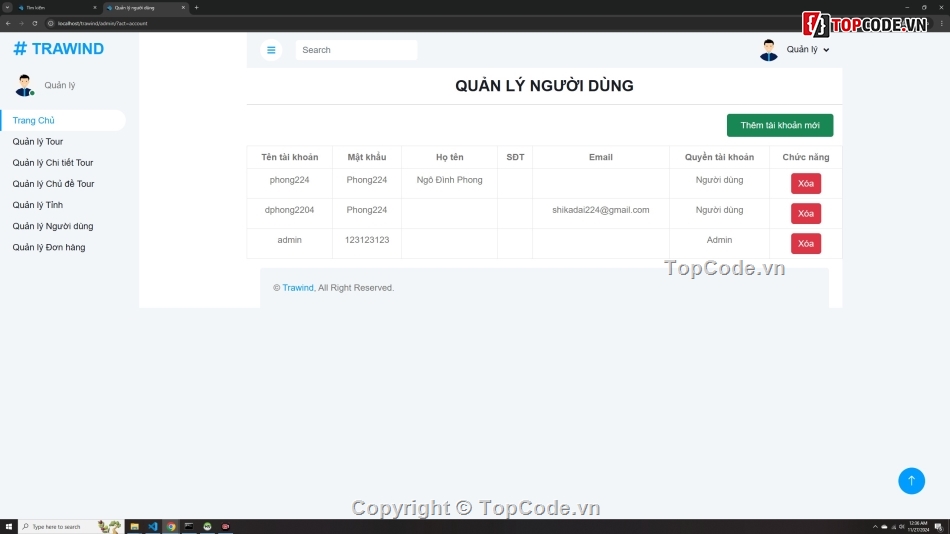 Web php tour du lịch,code web php tour du lịch,share code web tour du lịch,Đồ án web PHP