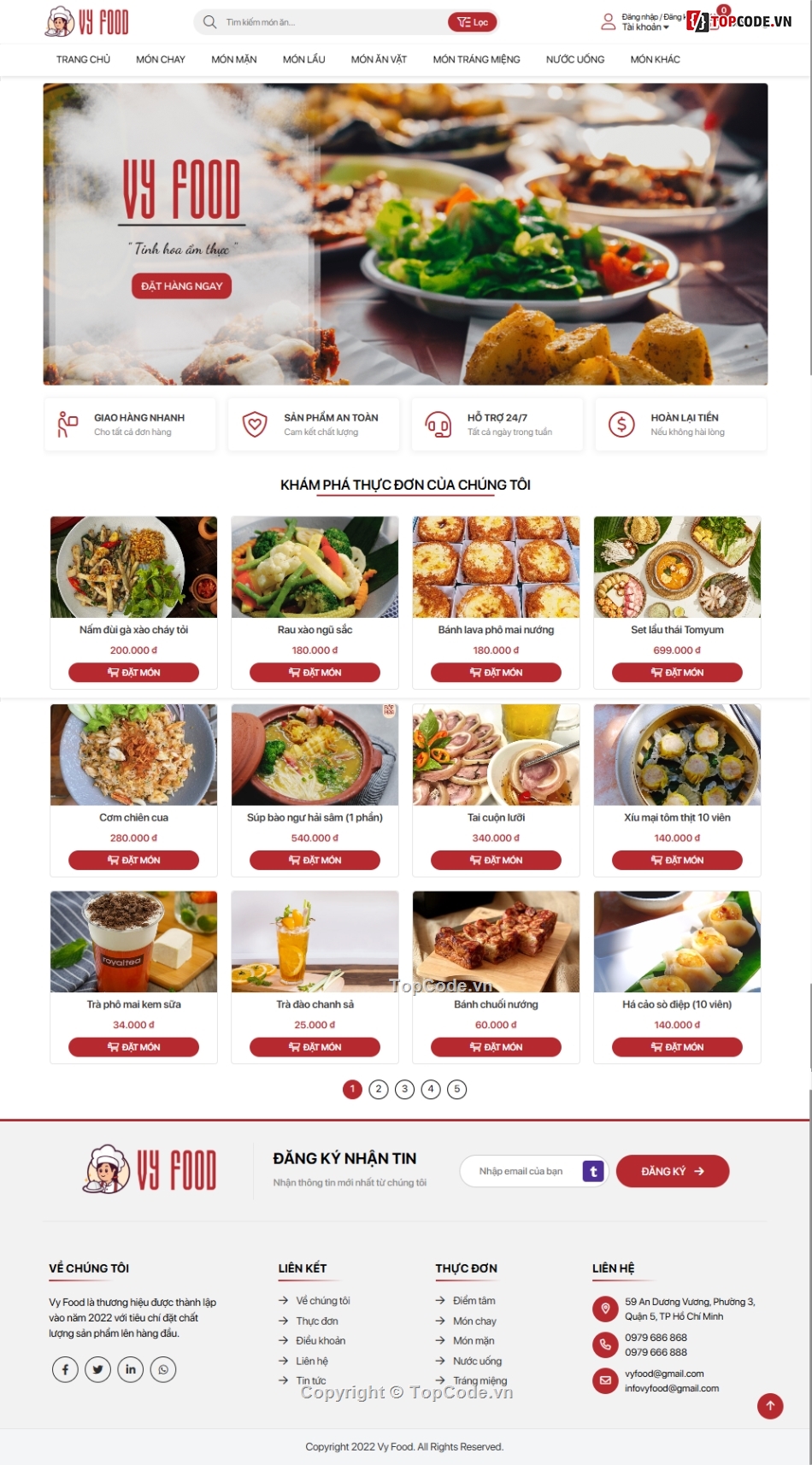 Website ẩm thực 3 miền tích hợp giỏ hàng thanh toá,Website Food  tích hợp giỏ hàng thanh toán admin,Web bán thức ăn nhanh Full CSDL giỏ hàng T.Toán,Website ẩm thực Full CSDL,Website Foody full CSDL