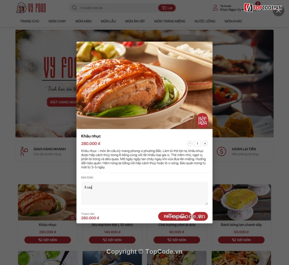 Website ẩm thực 3 miền tích hợp giỏ hàng thanh toá,Website Food  tích hợp giỏ hàng thanh toán admin,Web bán thức ăn nhanh Full CSDL giỏ hàng T.Toán,Website ẩm thực Full CSDL,Website Foody full CSDL