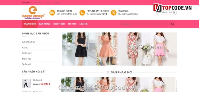 web thời trang,web thời trang online,web bán quần áo,code WordPress web bán quần áo,web bán quần áo nữ