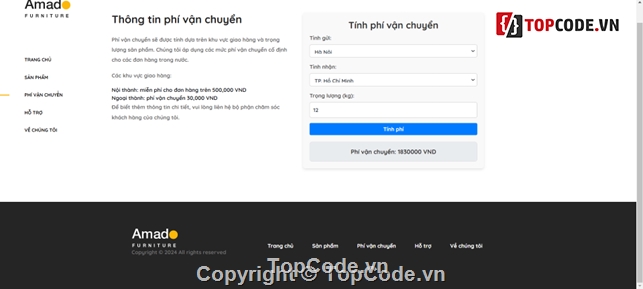 Website bán nội thất,React,nodejs,monggo