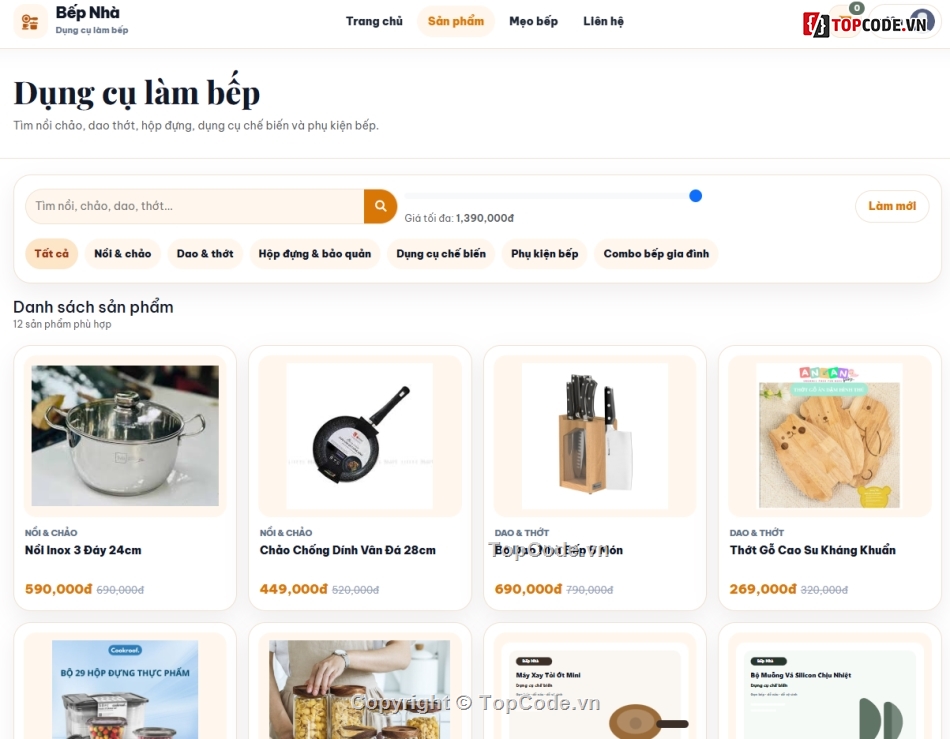 dụng cụ làm bếp,bán dao,bán thớt bếp