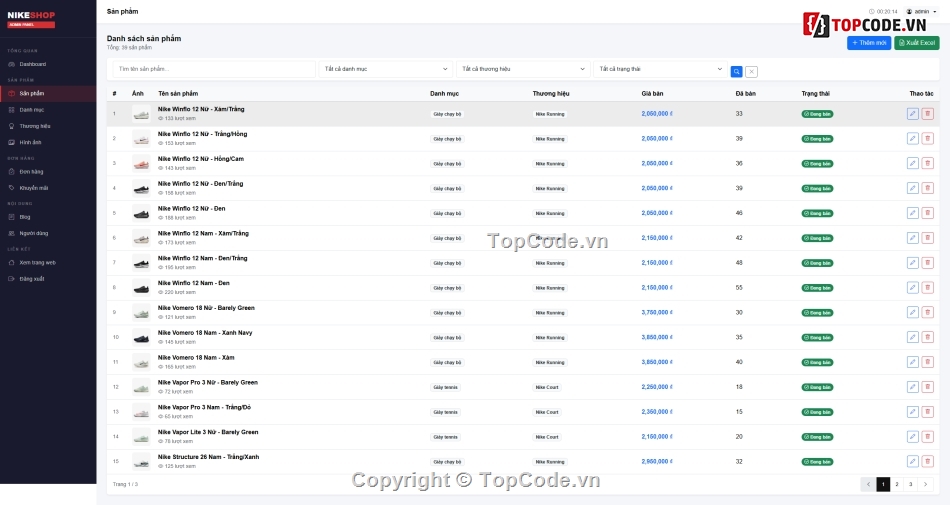 Shop Bán Giày,Java Spring with AI,AI Tư vấn