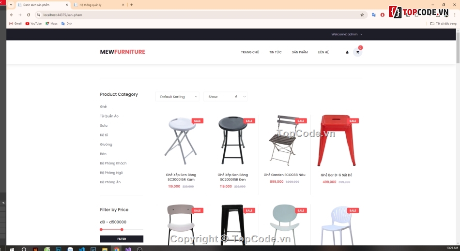 Website bán hàng,Website bán nội thất,Web bán nội thất,Web MVC nội thất,nội thất,ebsite bán hàng nội thất