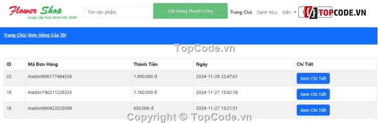 bán hoa,SQL,website bán hoa,code web ban hang full bao cao,full báo cáo và slide