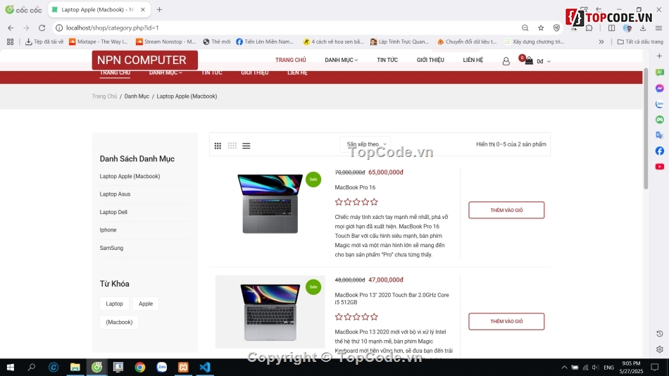 php thuần,php mysql,Website bán điện thoại,bán laptop,Website php thuần,php