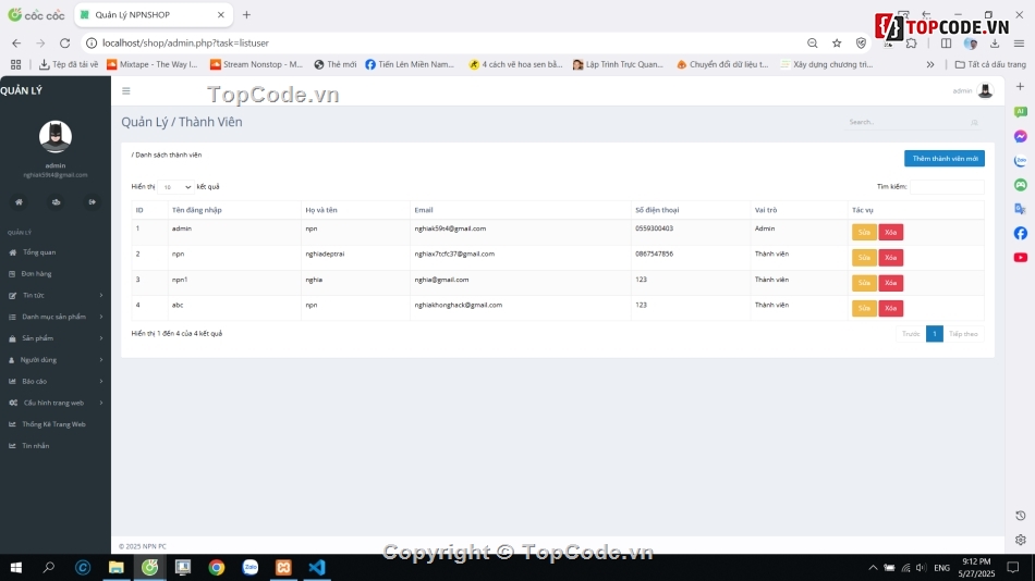 php thuần,php mysql,Website bán điện thoại,bán laptop,Website php thuần,php