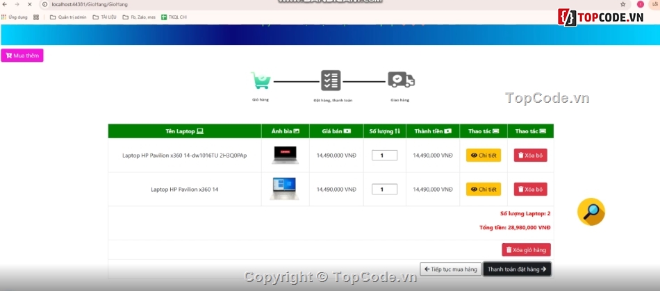 Web bán máy tính,code máy tính,full code + báo cáo