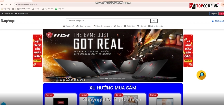 Web bán máy tính,code máy tính,full code + báo cáo