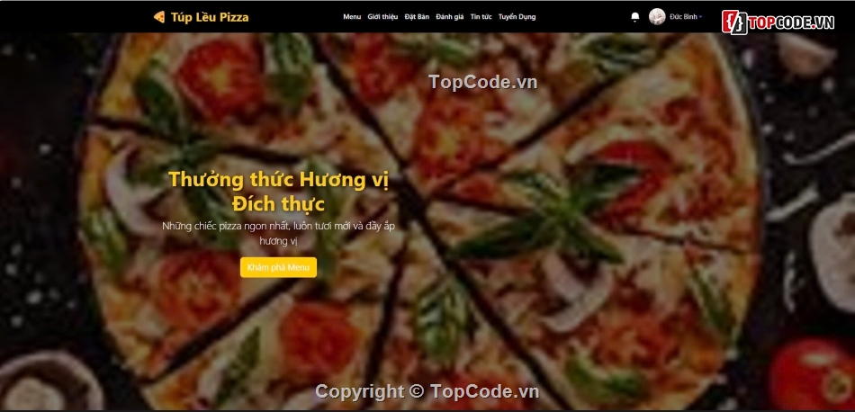 Báo cáo đồ án,Website bán hàng,website bán pizza