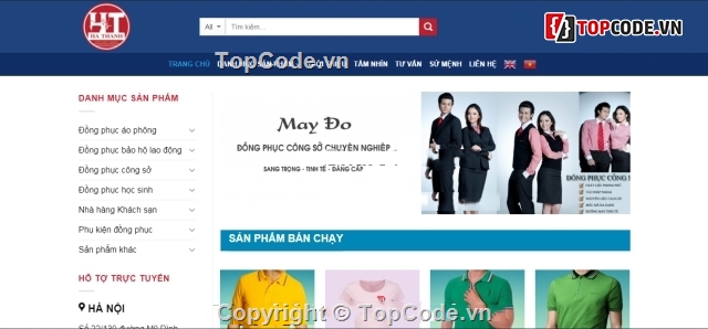 website bán đồng phục,website đồng phục wordPress,Website bán quần áo online,Website bán và thiết kế quần áo,website bán quần áo