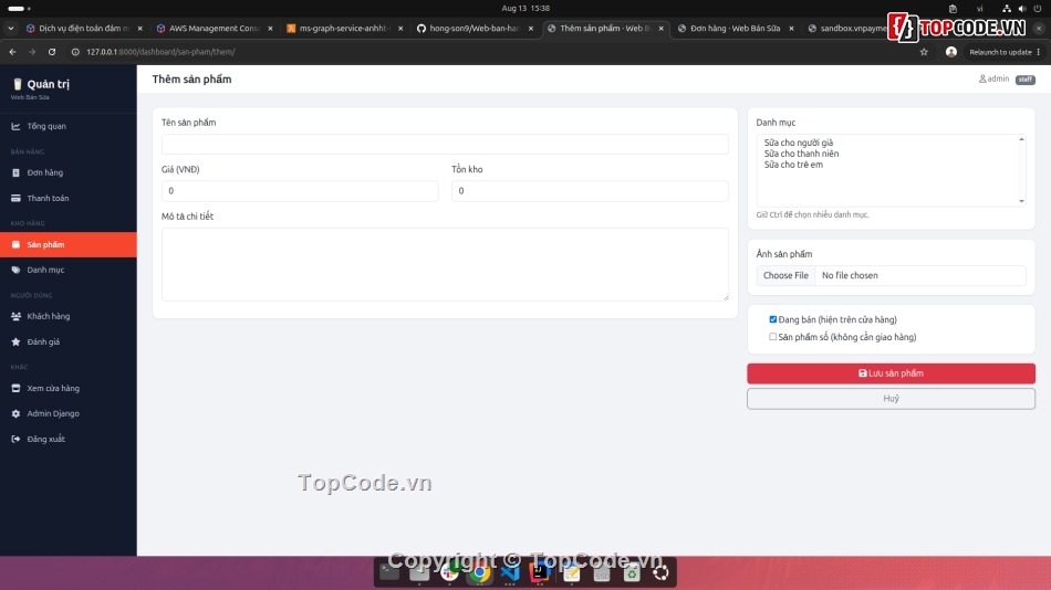 Web bán hàng,web bán sữa,website bán sữa,code web bán sữa