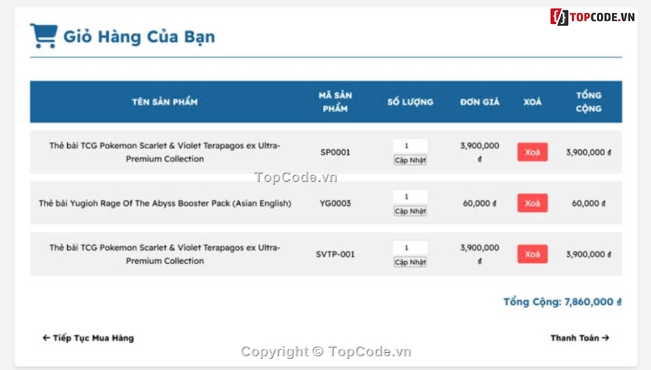 full báo cáo và slide,web bán thẻ bài,thẻ bài,SQL,web bán hàng php & sql