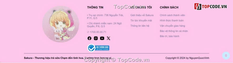 website bán trà sữa,Đồ án bán trà sữa,SQL,Báo cáo đồ án