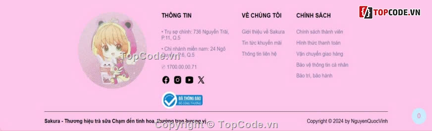 website bán trà sữa,Đồ án bán trà sữa,SQL,Báo cáo đồ án