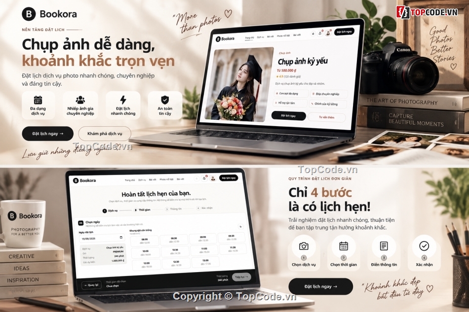 website đặt lịch,Laravel VueJS,source code website,booking,website quản lý