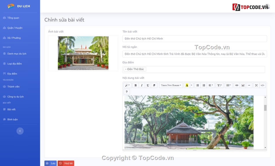 Website du lịch,Code Website du lịch,Tour du lịch